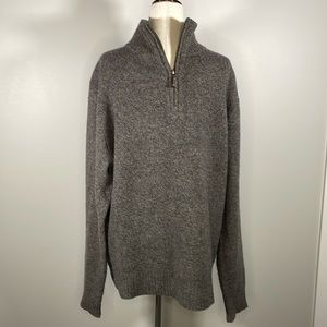 J CREW men’s super soft lambs wool 1/4 sweater